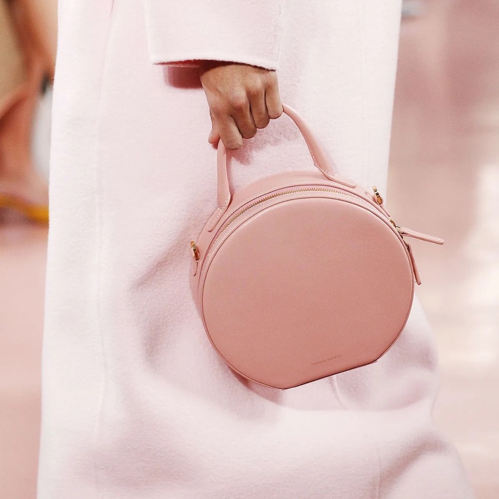 Mansur Gavriel Calfskin Leather Circle Crossbody Bag